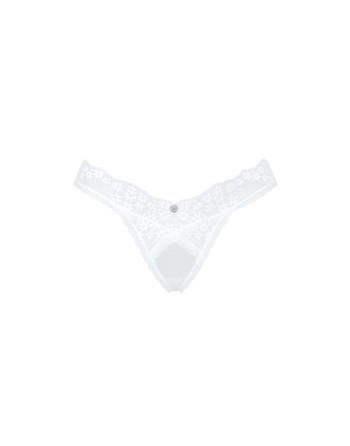  lingerie tendance sensuelle vous présente heavenlly string  blanc obsessive