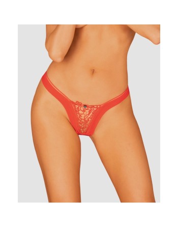 tendance sensuelle : larisya string rouge de la marque obsessive 