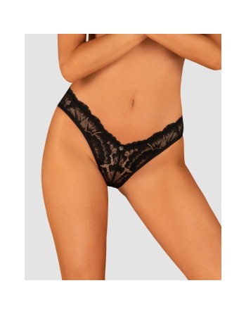 tendance sensuelle : alessya string  noir de la marque obsessive 