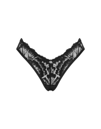 tendance sensuelle : alessya string  noir de la marque obsessive 