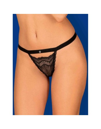 tendance sensuelle : string noir isabellia de la marque obsessive 