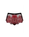 tendance sensuelle : shorty rouge et noir redessia de la marque obsessive 