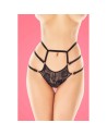  lingerie : string noir avec tulle et dentelle