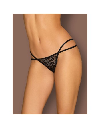 string pantheria noir sexy de la marque de lingerie obsessive