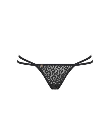 string pantheria noir sexy de la marque de lingerie obsessive