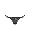 string pantheria noir sexy de la marque de lingerie obsessive