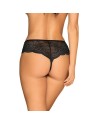 culotte ouverte noire pearlove de la marque obsessive lingerie