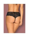 culotte ouverte noire pearlove de la marque obsessive lingerie