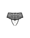 culotte ouverte noire pearlove de la marque obsessive lingerie