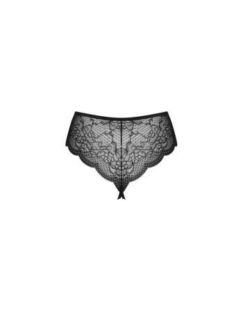 culotte ouverte noire pearlove de la marque obsessive lingerie