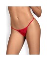 string rouge sexy et élégant hetea de la marque obsessive en dentelle