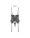 donarella corset et string  noir