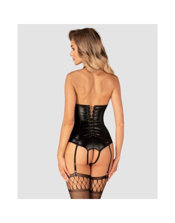 viranes corset et string  noir