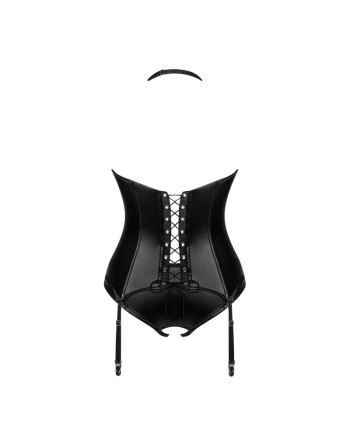 viranes corset et string  noir