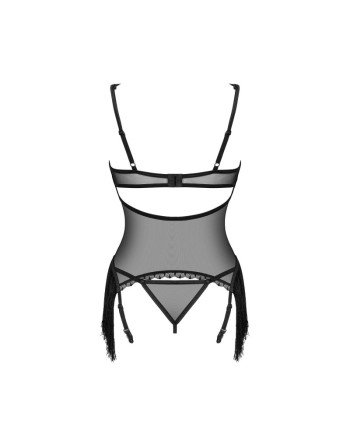  lingerie sherila corset et string  noir