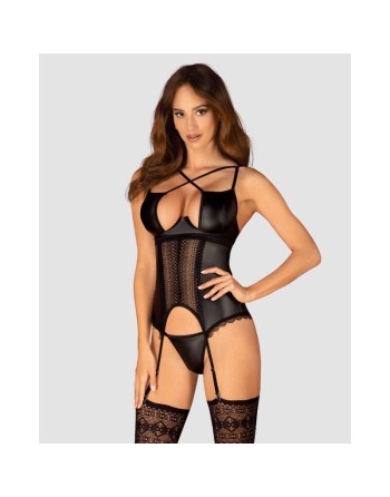  lingerie norides corset et string  noir