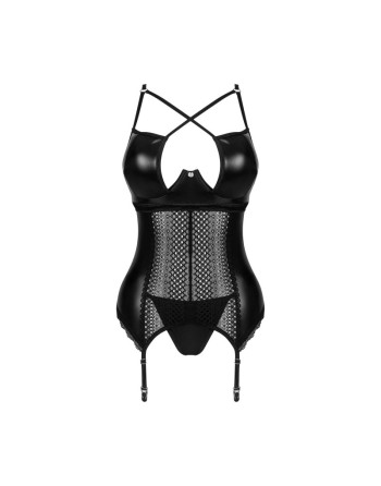  lingerie norides corset et string  noir