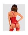  lingerie lacelove corset  rouge