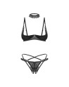 donarella ensemble ouvert 3 pièces  noir obsessive par votre  tendance sensuelle 