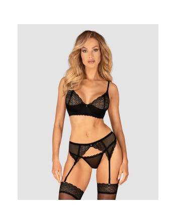 chemeris ensemble 3 pièces  noir obsessive par tendance sensuelle 