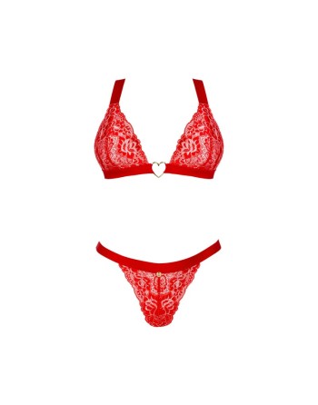 elianes ensemble 2 pièces  rouge obsessive par tendance sensuelle 