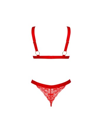 elianes ensemble 2 pièces  rouge obsessive par tendance sensuelle 