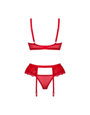 chilisa ensemble 3 pièces  rouge obsessive par tendance sensuelle 