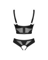 chic amoria ensemble ouvert  noir obsessive par votre  tendance sensuelle 