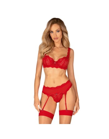 amor cherris ensemble 3 pièces  rouge obsessive par tendance sensuelle 