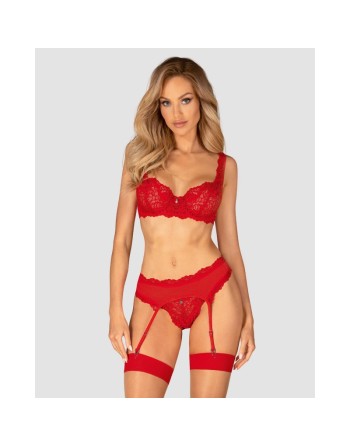 amor cherris ensemble 3 pièces  rouge obsessive par tendance sensuelle 