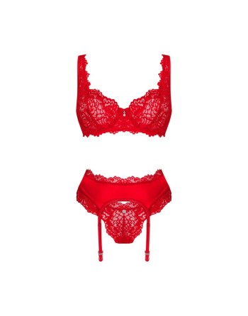 amor cherris ensemble 3 pièces  rouge obsessive par tendance sensuelle 