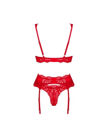 amor cherris ensemble 3 pièces  rouge obsessive par tendance sensuelle 