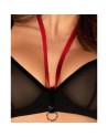 glandez ensemble 2 pièces  noir obsessive par tendance sensuelle 