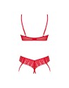 ingridia ensemble 2 pièces ouvert  rouge obsessive par tendance sensuelle 