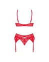 ingridia ensemble 3 pièces  rouge obsessive par tendance sensuelle 