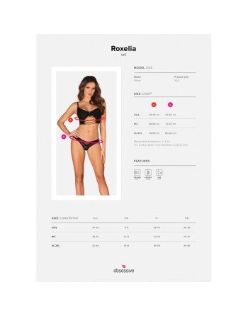 roxelia ensemble 2 pièces  noir obsessive par tendance sensuelle 