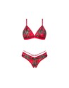 ms merrilo ensemble 2 pièces  rouge obsessive par tendance sensuelle 