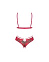 ms merrilo ensemble 2 pièces  rouge obsessive par tendance sensuelle 