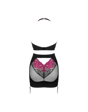 rosenty ensemble top et jupe  noir obsessive par tendance sensuelle 