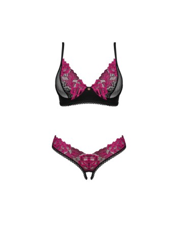 rosenty ensemble 2 pièces ouvert  noir obsessive par tendance sensuelle 