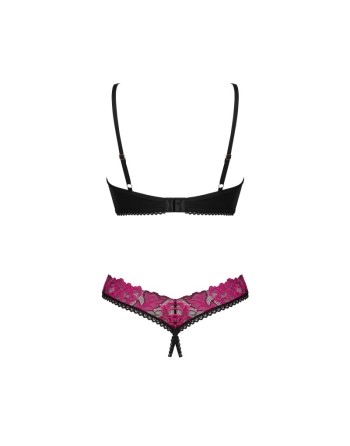 rosenty ensemble 2 pièces ouvert  noir obsessive par tendance sensuelle 