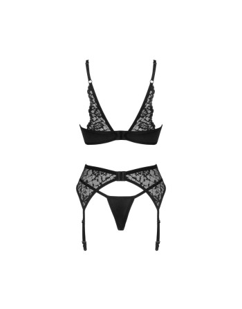 bellastia ensemble 3 pièces  noir obsessive par tendance sensuelle 