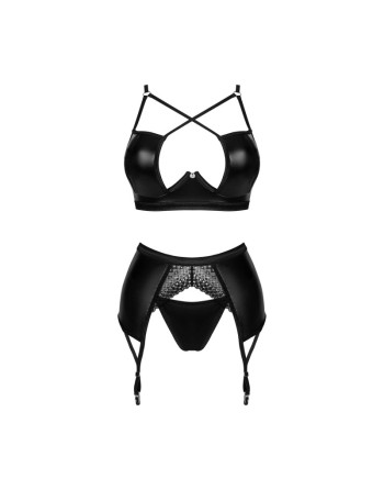 norides ensemble 3 pièces  noir obsessive par tendance sensuelle 