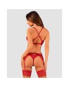 lacelove ensemble 3 pièces  rouge obsessive par tendance sensuelle 