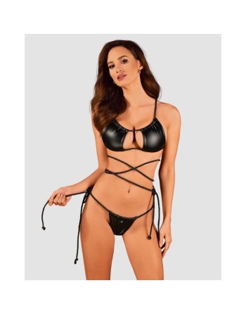 cordellis ensemble  noir wetlook obsessive par votre  tendance sensuelle 