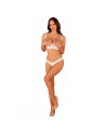 heavenlly ensemble ouvert  blanc obsessive par votre  tendance sensuelle 