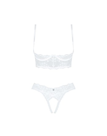 heavenlly ensemble ouvert  blanc obsessive par votre  tendance sensuelle 