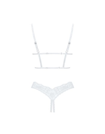 heavenlly ensemble ouvert  blanc obsessive par votre  tendance sensuelle 