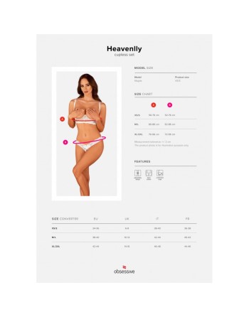 heavenlly ensemble ouvert  blanc obsessive par votre  tendance sensuelle 