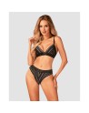 tendance sensuelle : natilya ensemble 2 pcs  noir de la marque obsessive 